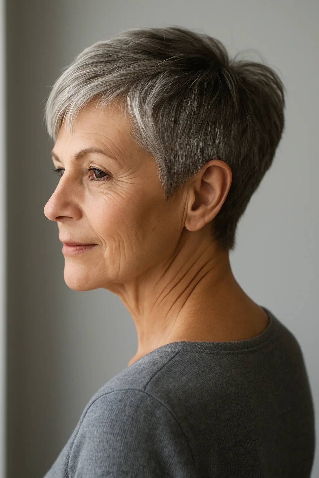Soft Tapered Pixie for Fine Hair hairstyle for women over 60