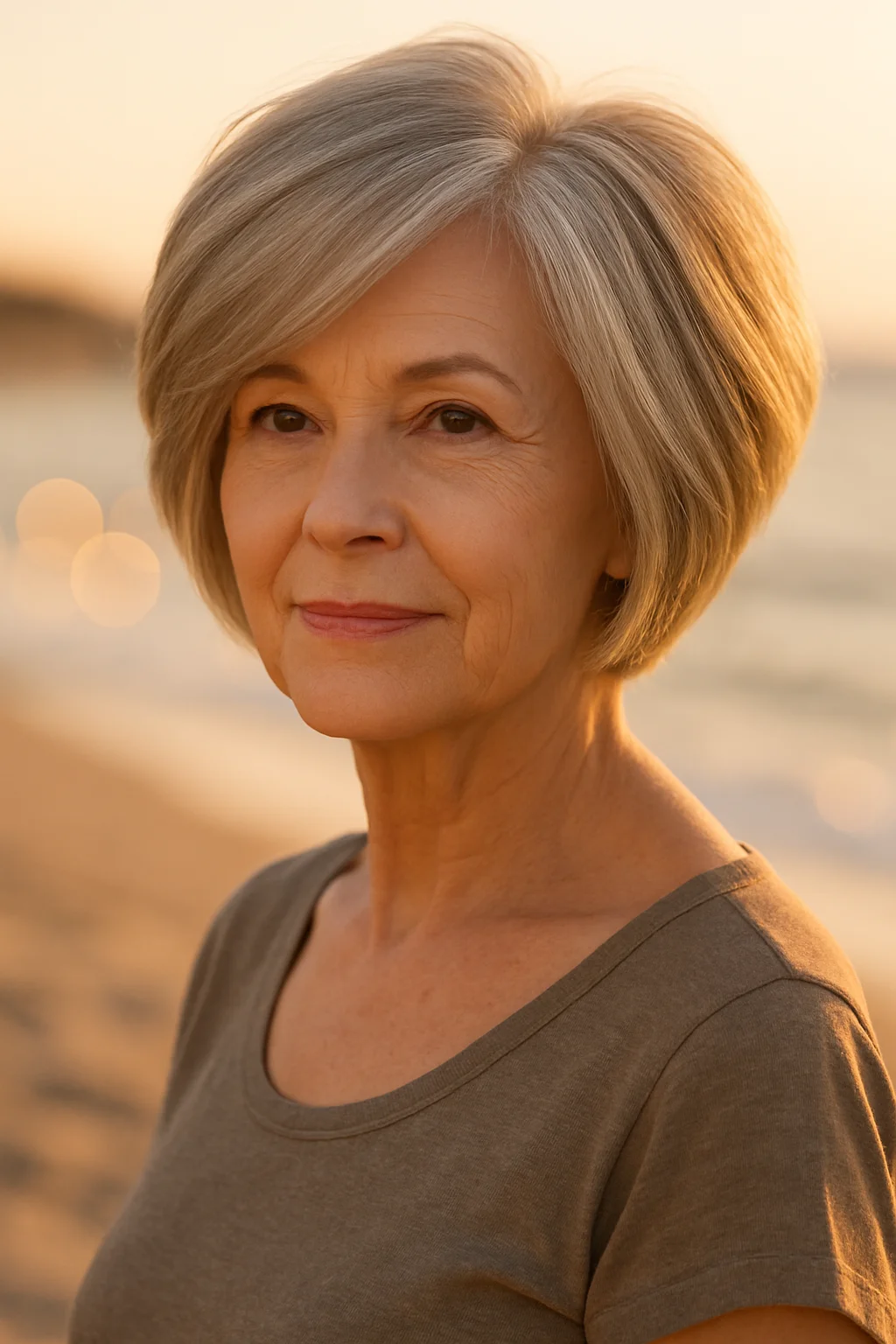 Stacked Graduated Bob for Thick Hair hairstyle for women over 60