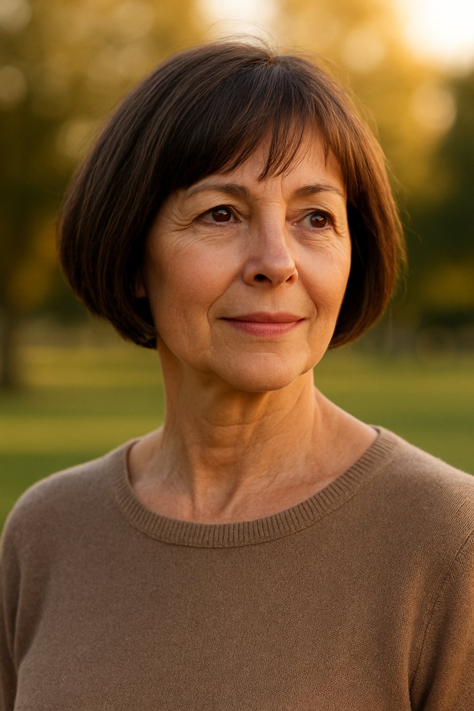 French Bob hairstyle for women over 50