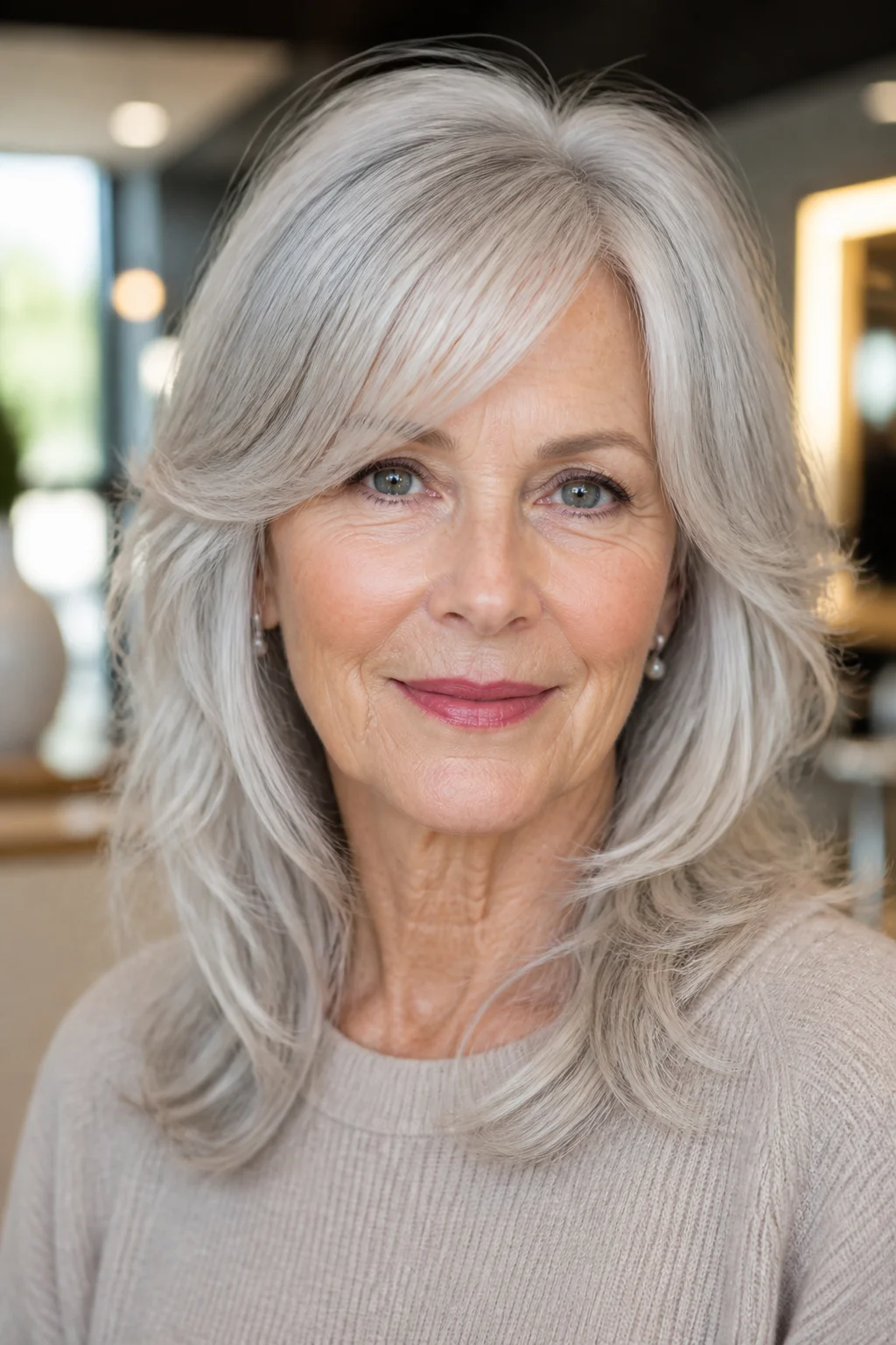 25 Long Gray Hair Styles for Women Over 60 Worth Booking Now
